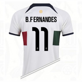 Portugal Bruno Fernandes 11 2023/2024 Borta Fotbollströjor Kortärmad